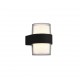 - Molina - Anthracite LED Wall Lamp with White & Clear Diffuser Trio-R22052142 - Molina - Anthracite LED Wall Lamp with White & Clear Diffuser