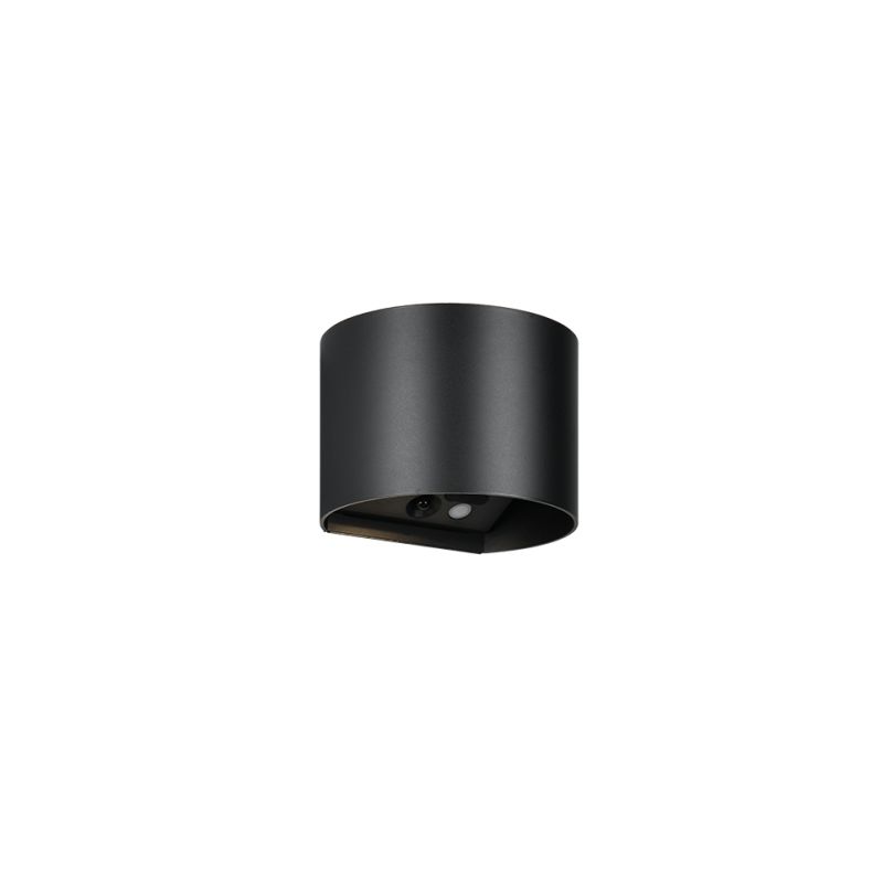 - Genie - Rechargeable Matt Black PIR Wall Lamp IP44 Trio-R24161632 - Genie - Rechargeable Matt Black PIR Wall Lamp IP44