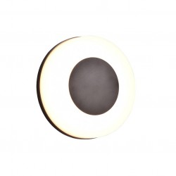 Morena - Matt Black CCT Wall Lamp with White Diffuser
