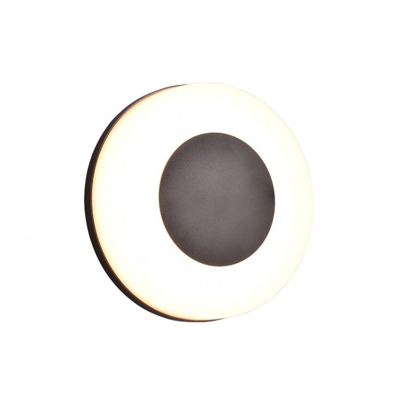 Trio-R24246132 - Morena - Matt Black CCT Wall Lamp with White Diffuser
