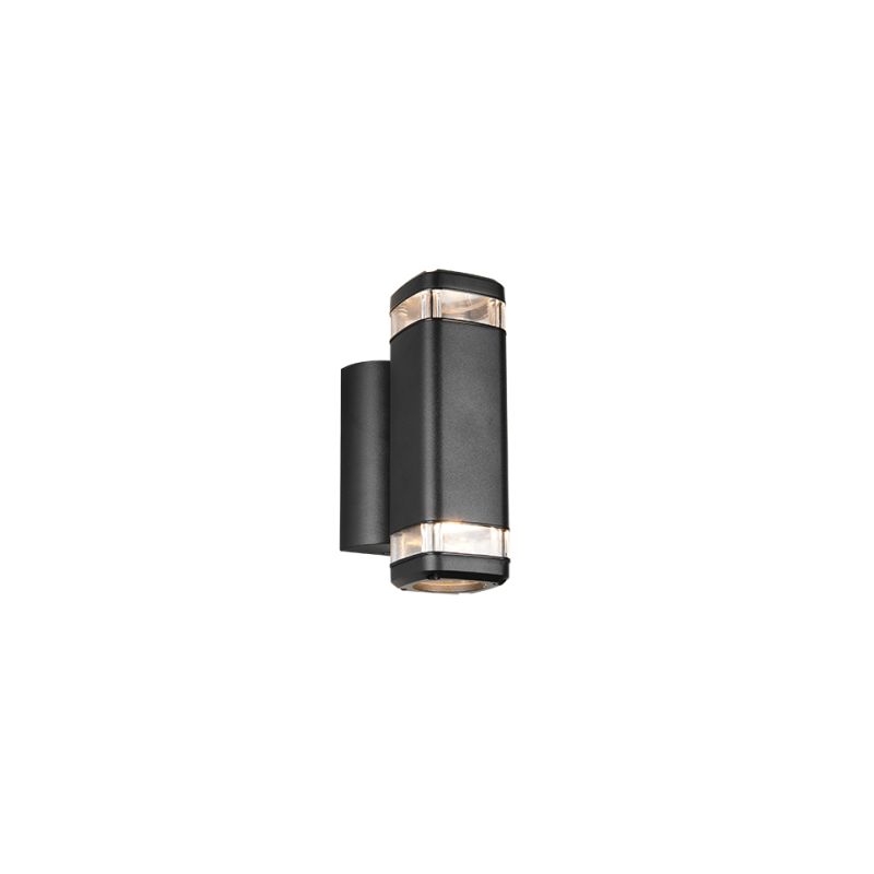 Trio-R26446232 - Barcelos - Matt Black Up & Down Wall Lamp IP44