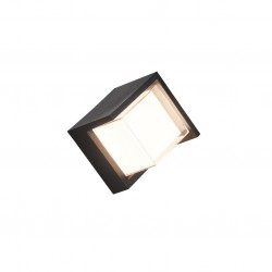 Puno - Matt Black LED Wall Lamp with Clear & White Diffuser