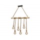 Trio-R30130626 - Wilma - Rope & Bamboo 6 Light over Island Fitting