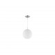- Moon - Matt Nickel Pendant with White Glass Ø 25 cm Trio-R30152507 - Moon - Matt Nickel Pendant with White Glass Ø 25 cm