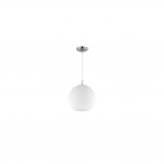 Moon - Matt Nickel Pendant with White Glass Ø 30 cm Moon - Matt Nickel Pendant with White Glass Ø 30 cm