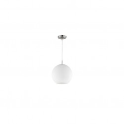 Moon - Matt Nickel Pendant with White Glass Ø 30 cm Moon - Matt Nickel Pendant with White Glass Ø 30 cm
