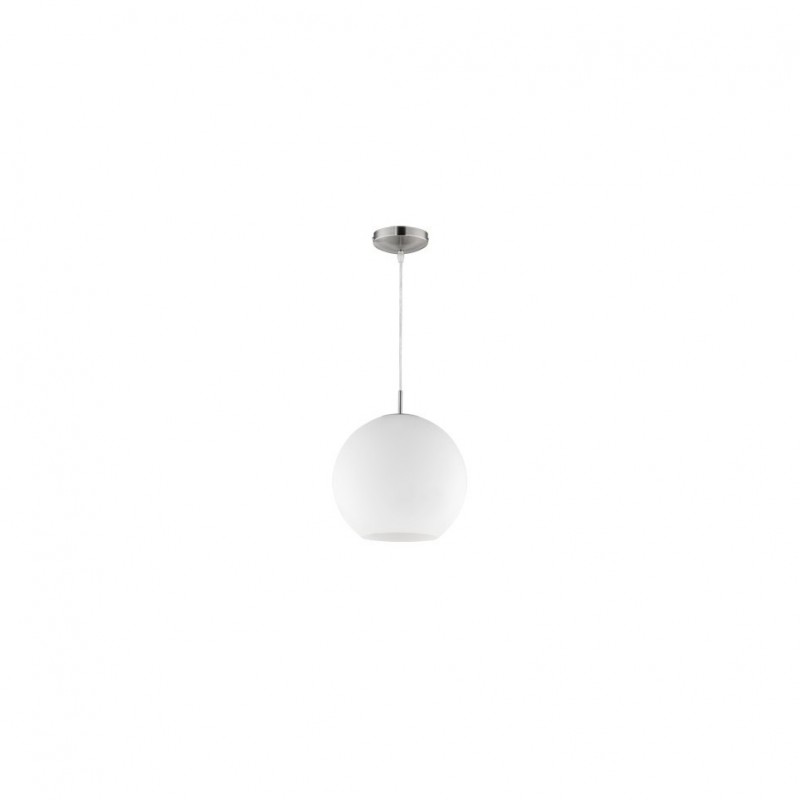 - Moon - Matt Nickel Pendant with White Glass Ø 30 cm Trio-R30153007 - Moon - Matt Nickel Pendant with White Glass Ø 30 cm