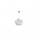 Butterfly - Chrome Pendant with Multicolour Butterfly Butterfly - Chrome Pendant with Multicolour Butterfly
