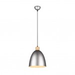 Jagger - Antique Nickel & Wooden Pendant Ø 25 cm Jagger - Antique Nickel & Wooden Pendant Ø 25 cm