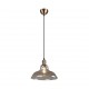 Trio-R30731004 - Aldo - Antique Brass Pendant with Amber Glass