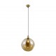 - Dino - Antique Brass Pendant with Amber Glass Trio-R30771004 - Dino - Antique Brass Pendant with Amber Glass