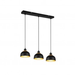 Punch - Black & Gold 3 Light over Island Fitting