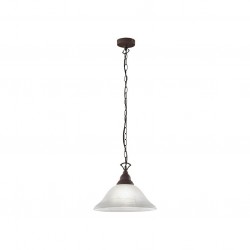 Country - Rusty Pendant with Alabaster Glass Country - Rusty Pendant with Alabaster Glass