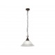 - Country - Rusty Pendant with Alabaster Glass Trio-R30871024 - Country - Rusty Pendant with Alabaster Glass