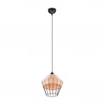 Borka - Black Pendant with Rattan Shade ∅ 30 cm Borka - Black Pendant with Rattan Shade ∅ 30 cm
