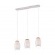- Bidar - White 3 Light over Island Fitting with Wood Accent Trio-R31573031 - Bidar - White 3 Light over Island Fitting with Wood Accent