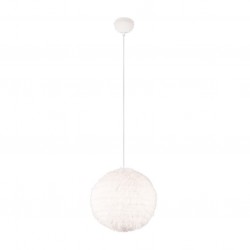 Furry - White Pendant with White Synthetic Plush Ø 35 cm Furry - White Pendant with White Synthetic Plush Ø 35 cm