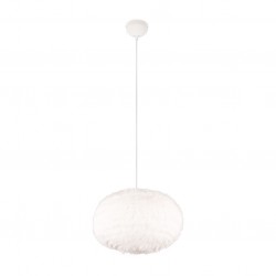 Furry - White Pendant with White Synthetic Plush Ø 50 cm Furry - White Pendant with White Synthetic Plush Ø 50 cm
