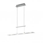 Milos - Matt Nickel over Island LED Fitting with Clear Glass