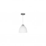 Dallas - Matt Nickel Pendant with Opal Glass Dallas - Matt Nickel Pendant with Opal Glass