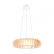 - Monte - Natural Wooden CCT Pendant with White Diffuser Trio-R32171930 - Monte - Natural Wooden CCT Pendant with White Diffuser