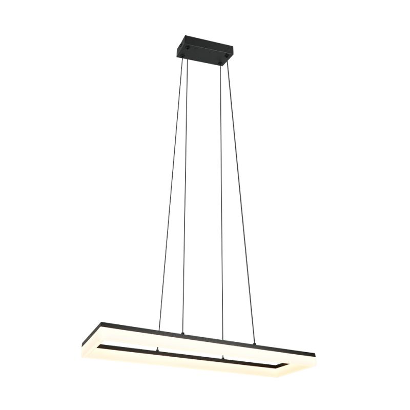 Trio-R35771132 - Camino - Matt Black LED over Island Fitting 3000K