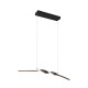 Trio-R35791132 - Ginko - Matt Black LED over Island Fitting