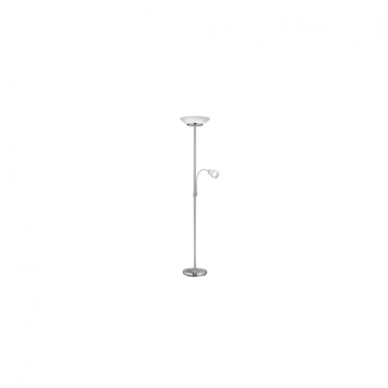 - Gerry - Matt Nickel Mother & Child Floor Lamp with Opal Glass Trio-R40063107 - Gerry - Matt Nickel Mother & Child Floor Lamp with Opal Glass