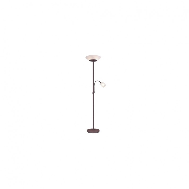 - Gerry - Rusty Mother & Child Floor Lamp with Opal Glass Trio-R40063124 - Gerry - Rusty Mother & Child Floor Lamp with Opal Glass