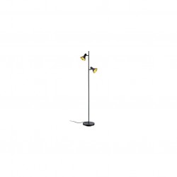 Nina - Black & Gold 2 Light Floor Lamp Nina - Black & Gold 2 Light Floor Lamp