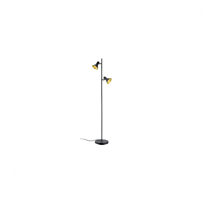 Table & Floor Lamp - Nina - Black & Gold 2 Light Floor Lamp Trio-R40162002 - Nina - Black & Gold 2 Light Floor Lamp