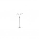 Antibes - Matt Nickel 2 Light Floor Lamp with Alabaster Glass Antibes - Matt Nickel 2 Light Floor Lamp with Alabaster Glass