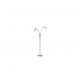 - Antibes - Matt Nickel 2 Light Floor Lamp with Alabaster Glass Trio-R40172007 - Antibes - Matt Nickel 2 Light Floor Lamp with Alabaster Glass