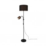 Owen - Black Mother & Child Floor Lamp with Black Shade Owen - Black Mother & Child Floor Lamp with Black Shade