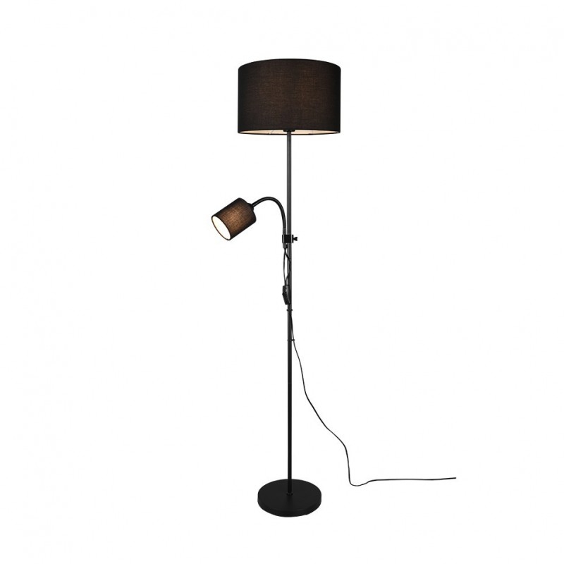 - Owen - Black Mother & Child Floor Lamp with Black Shade Trio-R40192002 - Owen - Black Mother & Child Floor Lamp with Black Shade