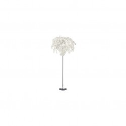 Leavy - Chrome 3 Light Floor Lamp with White Leaves Leavy - Chrome 3 Light Floor Lamp with White Leaves