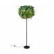 - Leavy - Matt Black 3 Light Floor Lamp with Green Leaves Trio-R40463015 - Leavy - Matt Black 3 Light Floor Lamp with Green Leaves
