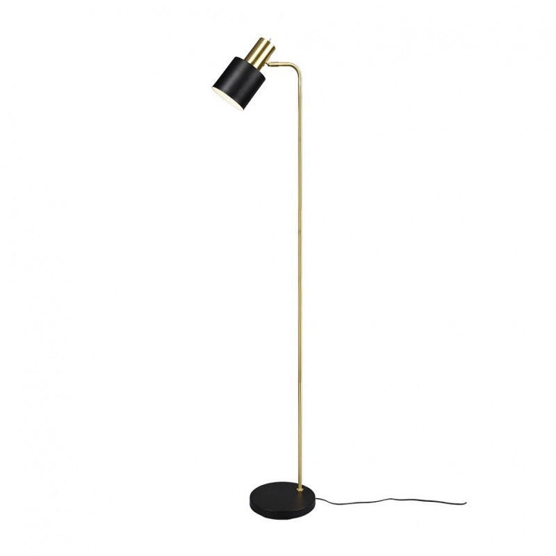 - Adam - Black & Gold Floor Lamp Trio-R41041080 - Adam - Black & Gold Floor Lamp