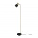 - Adam - Black & Gold Floor Lamp Trio-R41041080 - Adam - Black & Gold Floor Lamp