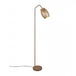Bidar - Coffee Floor Lamp with Wood Accent Bidar - Coffee Floor Lamp with Wood Accent