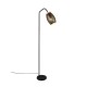 - Bidar - Black Floor Lamp with Gold & Wood Accent Trio-R41571080 - Bidar - Black Floor Lamp with Gold & Wood Accent
