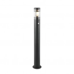 Paloma - Anthracite PIR Bollard with Clear Diffuser Paloma - Anthracite PIR Bollard with Clear Diffuser