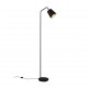 - Buddy - Black Floor Lamp with Black & Gold Shade Trio-R41721032 - Buddy - Black Floor Lamp with Black & Gold Shade