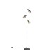 - Cadiz - Matt Black 3 Light Floor Lamp with Smoked Ombre Glass Trio-R41783042 - Cadiz - Matt Black 3 Light Floor Lamp with Smoked Ombre Glass