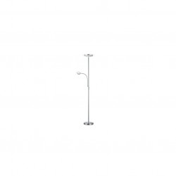 Ackbar - Matt Nickel Mother & Child LED Floor Lamp