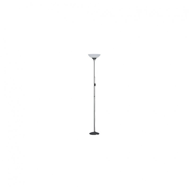 - Dezwo - Grey Floor Lamp with White Shade Trio-R4302-87 - Dezwo - Grey Floor Lamp with White Shade