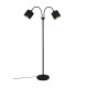 - Tommy - Matt Black 2 Light Floor Lamp with Black & Gold Shade Trio-R46332079 - Tommy - Matt Black 2 Light Floor Lamp with Black & Gold Shade