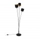 - Tommy - Matt Black 3 Light Floor Lamp with Black & Gold Shade Trio-R46333979 - Tommy - Matt Black 3 Light Floor Lamp with Black & Gold Shade