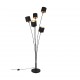 - Tommy - Matt Black 5 Light Floor Lamp with Black & Gold Shade Trio-R46335979 - Tommy - Matt Black 5 Light Floor Lamp with Black & Gold Shade