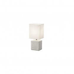 Ping - Vintage White Ceramic Table Lamp with White Shade Ping - Vintage White Ceramic Table Lamp with White Shade